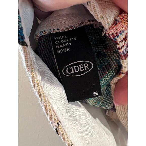 Cider Top Butterfly Lace Up Canvas Material Tank Top Womens Corset Size Small - Picture 4 of 4